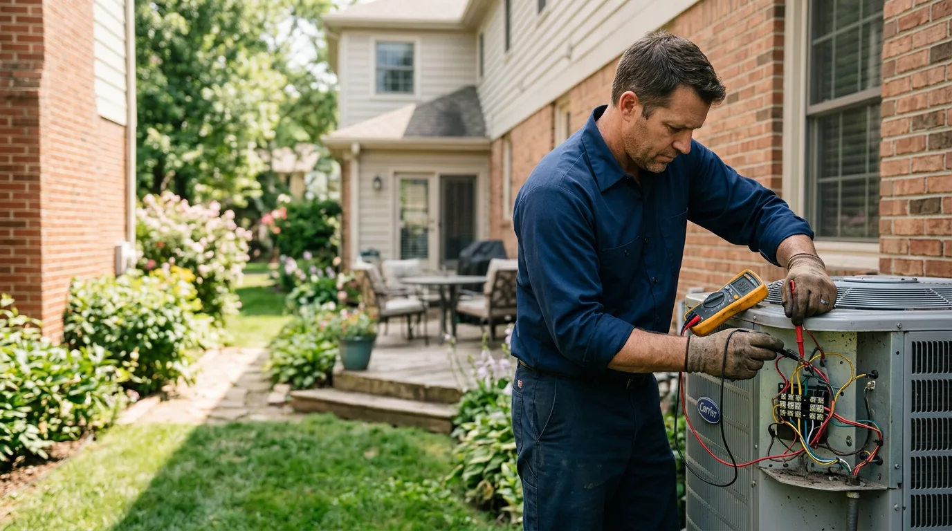 HVAC technician working near Ashford, WA